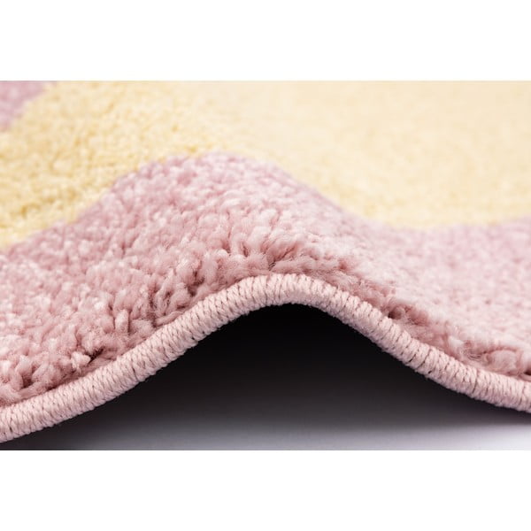 Sárga-rózsaszín gyerek szőnyeg 80x150 cm Hugsy Vanilla – FD-image-2