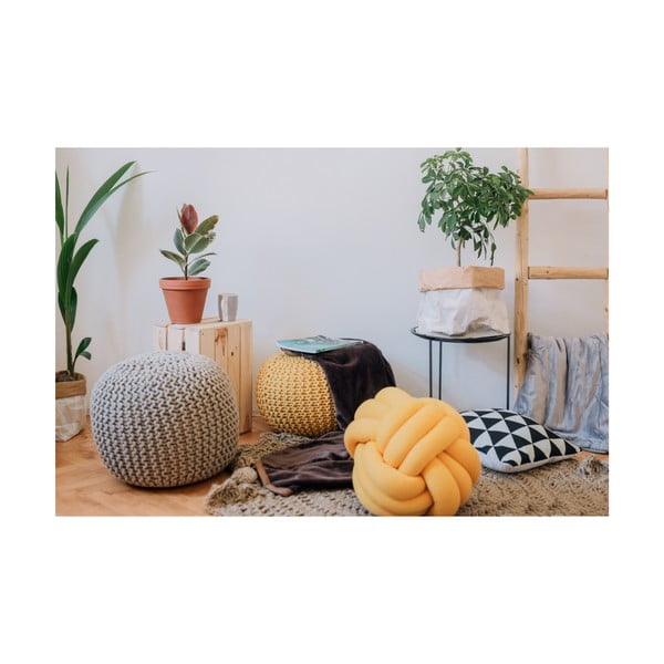 Sötétszürke puff - Bonami Essentials-image-3