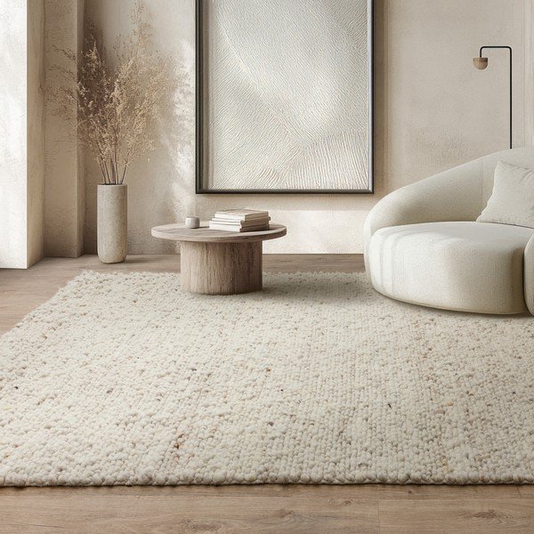 Elefántcsont színű kézi szövésű gyapjú szőnyeg 160x230 cm Adler Ivory – Asiatic Carpets-image-1