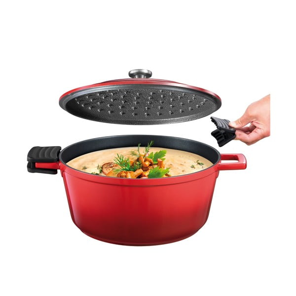 Indukciós tűzhelyhez alkalmas edény tapadásmentes felülettel 4.7 l Bordeaux – Tescoma-image-2