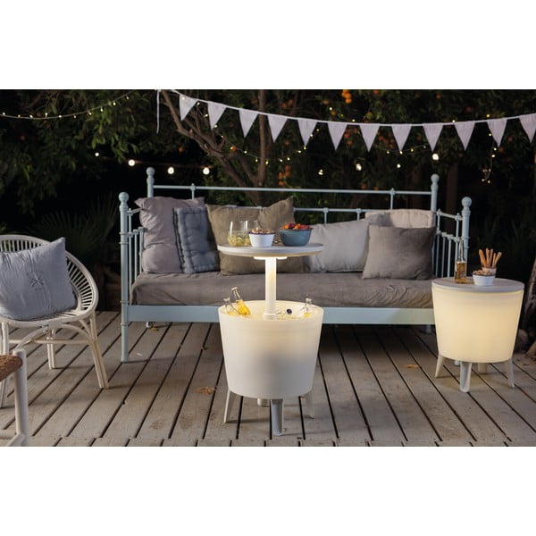 Kerek kerti asztal jégtartóval 49.5x49.5 cm Illuminated cool – Keter-image-4