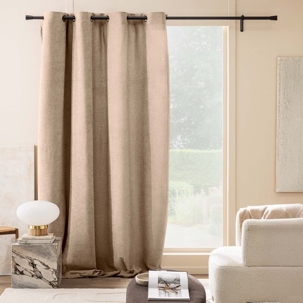 Világosbarna buklé függöny 140x260 cm Winona – douceur d'intérieur-image-3