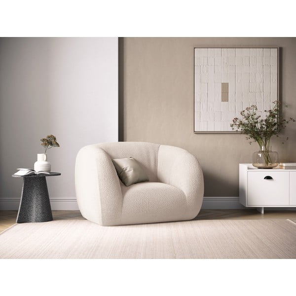 Krémszínű buklé fotel Essen – Cosmopolitan Design-image-1