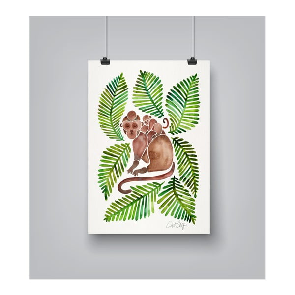 Monkeys by Cat Coquillette 30 x 42 cm-es plakát