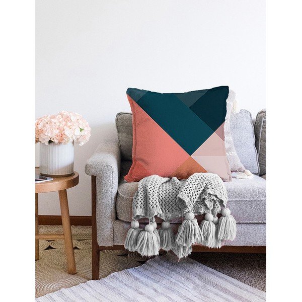 Triangles pamut keverék párnahuzat, 55 x 55 cm - Minimalist Cushion Covers-image-2