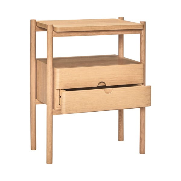 Natúr színű éjjeliszekrény tölgyfa dekorral Appeal – Hübsch-image-4