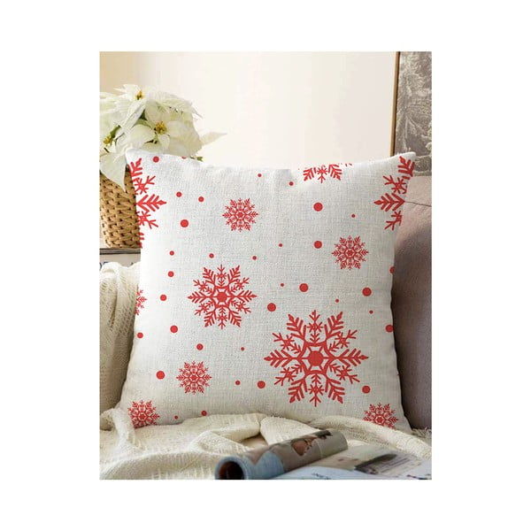 Red Christmas 4 db karácsonyi párnahuzat és asztali futó szett - Minimalist Cushion Covers-image-3