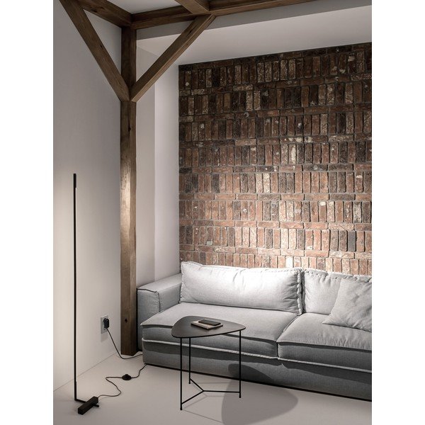 Fekete fém LED állólámpa akrilüveg búrával (magasság 140 cm) Raccio – Nova Luce-image-1