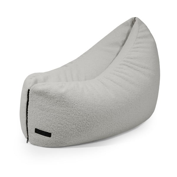 Világosszürke buklé gyerek babzsákfotel Clip Clap 90 – SLOWDOWN