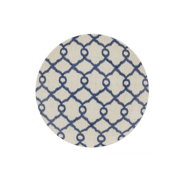 Papavero bézs-kék porcelán tálaló tányér, ø 30 cm - Villa Altachiara