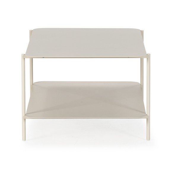 Krémszínű fém dohányzóasztal 58x90 cm Beatrix – MOME-image-2