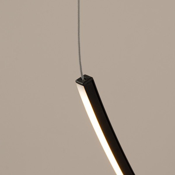 Fekete alumínium LED függőlámpa ALVAR – Thoro-image-3