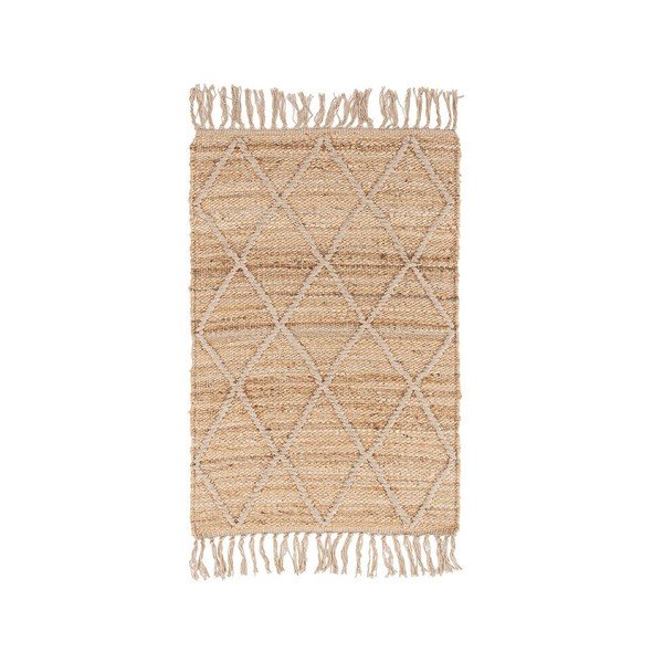 Natúr színű kézi szövésű juta szőnyeg 60x90 cm Shaila – Yes Everyday