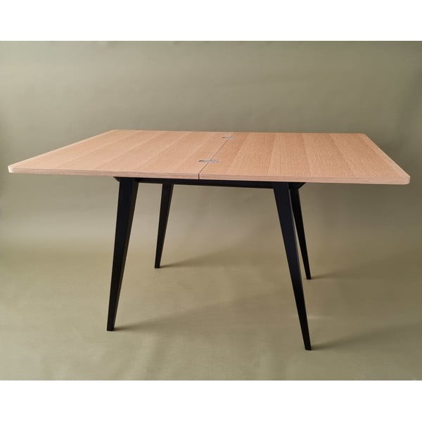 Bővíthető étkezőasztal kőrisfa dekoros asztallappal 65x90 cm Envelope – Ragaba-image-2