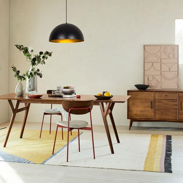 Fekete függőlámpa fém búrával ø 40 cm Coppa – Opviq lights-image-1