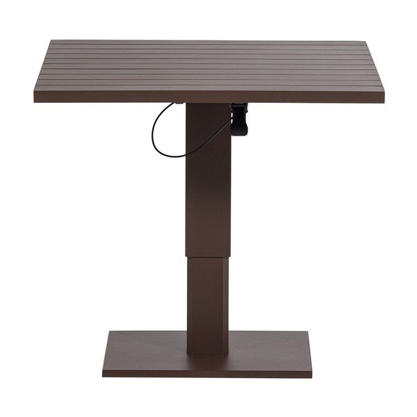 Fém kerti étkezőasztal 80x100 cm Tesso – WOOOD-image-2