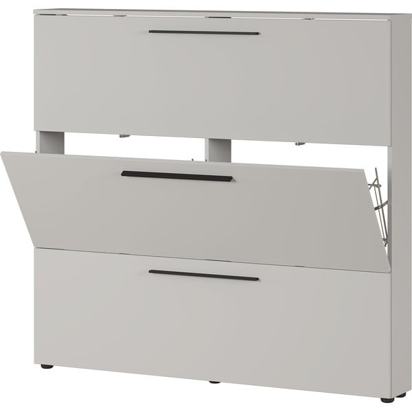 Szürkésbézs cipőtartó billenő fiókokkal Utah - Germania-image-2