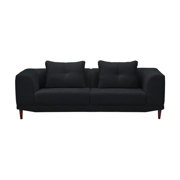 Sigma fekete háromszemélyes kanapé - Windsor & Co Sofas