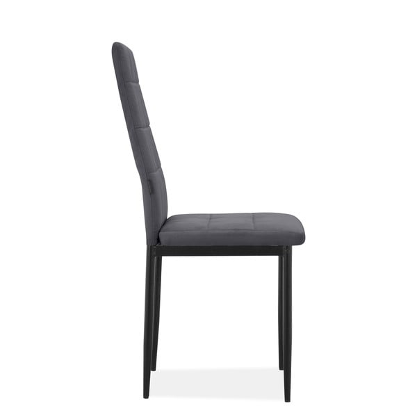Antracitszürke bársony étkezőszék szett 2 db-os Becca – Støraa-image-4