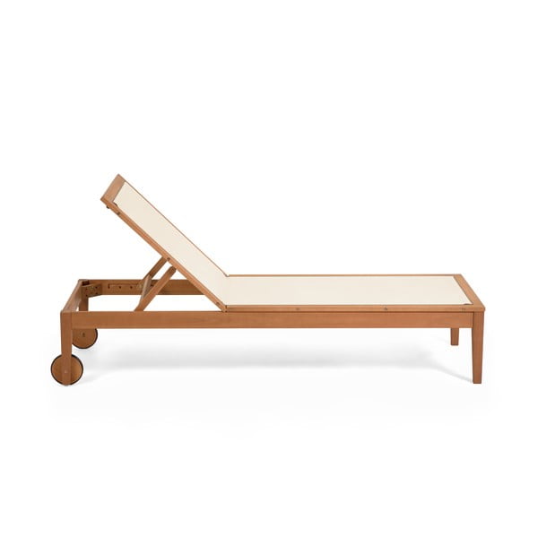 Caterin bézs eukaliptuszfa kerti napozóágy - Kave Home-image-3