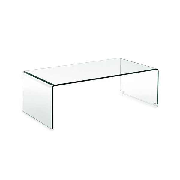 Üveg dohányzóasztal 55x110 cm Cristal – Tomasucci-image-1