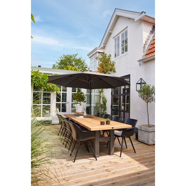 Sötétszürke napernyő ø 300 cm Shadowflex – Hartman-image-2