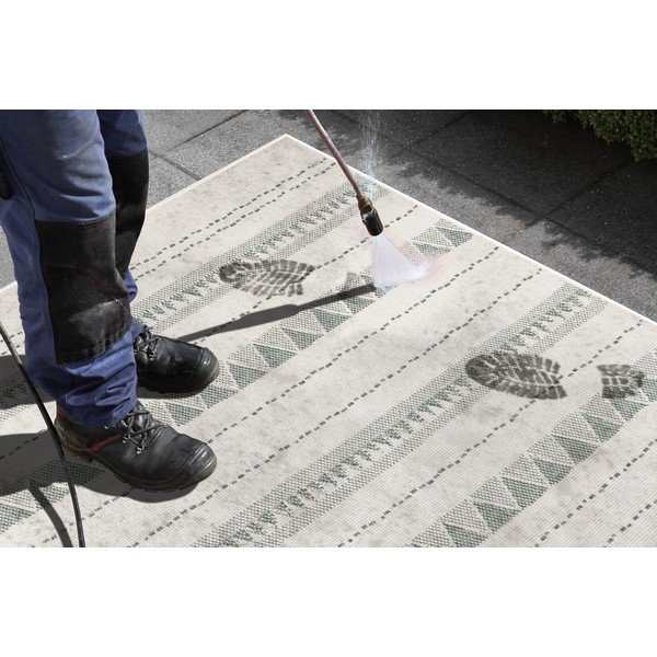 Bahamas zöld-krémszínű kültéri szőnyeg, 160 x 230 cm - NORTHRUGS-image-1