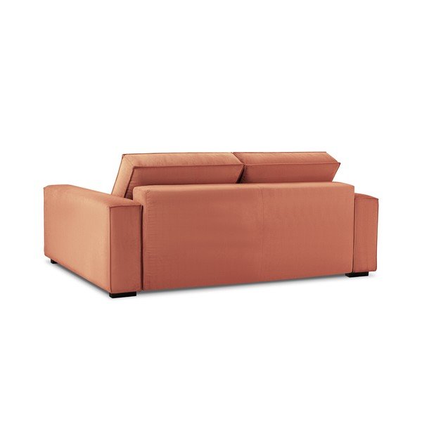 Azalea rózsaszín kordbársony kinyitható kanapé - Mazzini Sofas-image-4