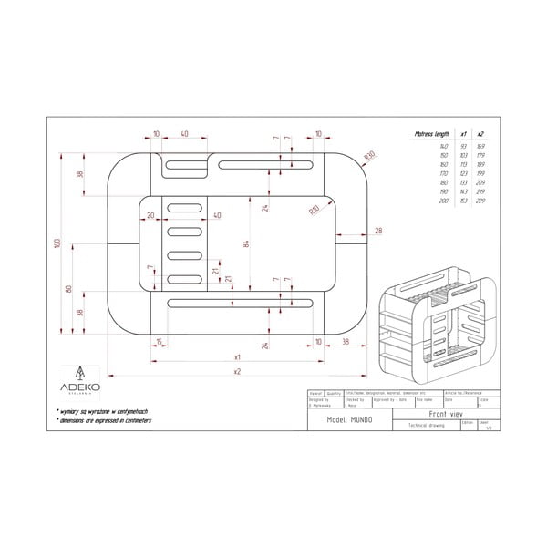 Natúr színű emeletes gyerekágy tárolóhellyel 90x200 cm Mundo – Adeko-image-3