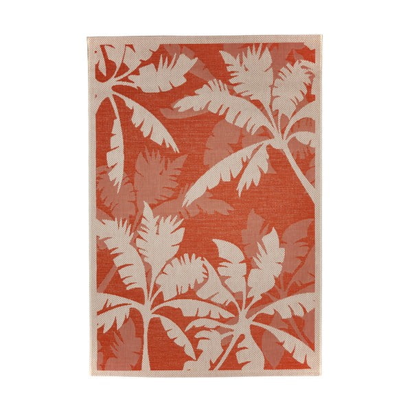 Palms narancssárga-bézs kültéri szőnyeg, 135 x 190 cm - Floorita