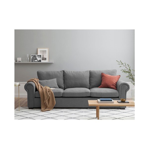 Hermes világosszürke kanapé, 245 cm - Windsor & Co Sofas-image-4