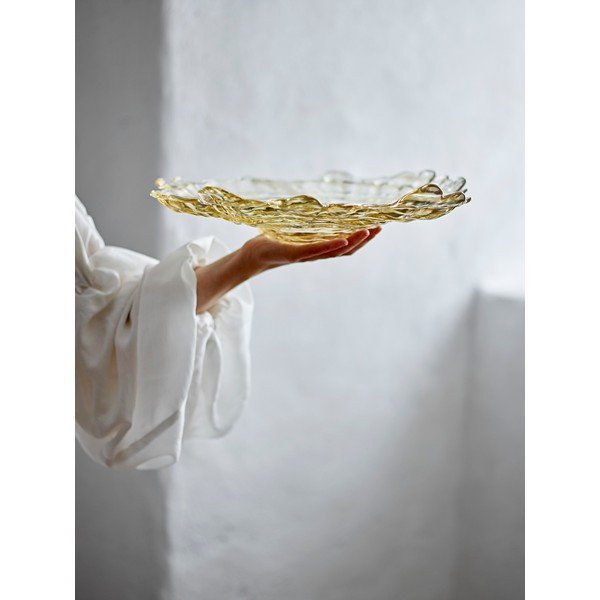 Bézs üveg tál ø 38,5 cm Asimi – Bloomingville-image-2