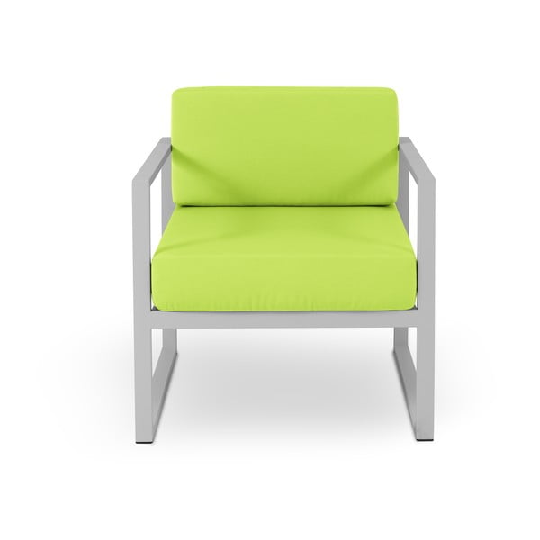 Nicea lime zöld kültéri szék szürke kerettel - Calme Jardin