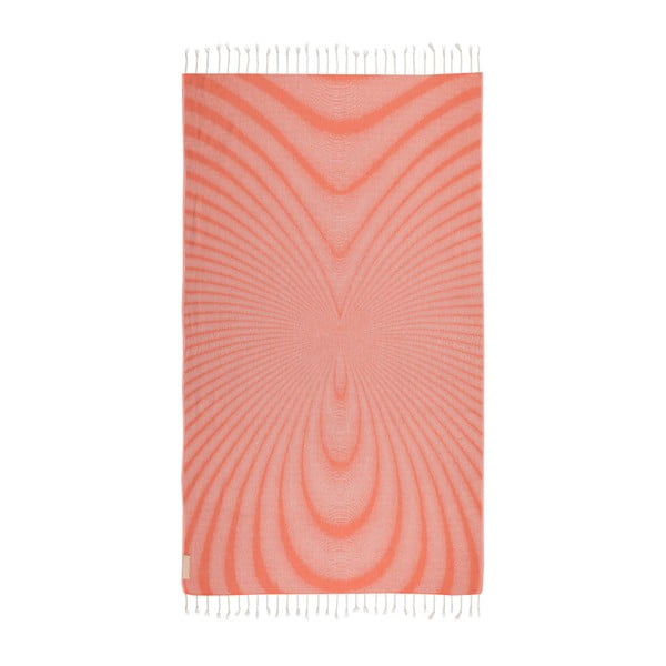 Magnetic narancssárga hammam fürdőlepedő, pamut, bambuszrost, 180x95 cm - Begonville