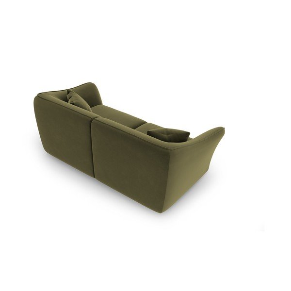 Zöld bársony kanapé 206 cm Tokyo – Cosmopolitan Design-image-3