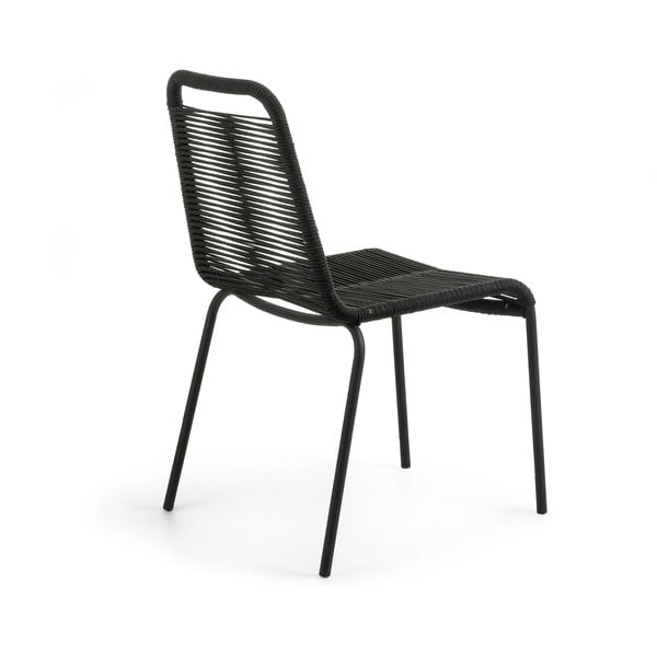 Glenville fekete acélszerkezetes kerti szék - Kave Home-image-3