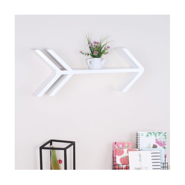 Fleche fehér fa fali polc - North Carolina Scandinavian Home Decors