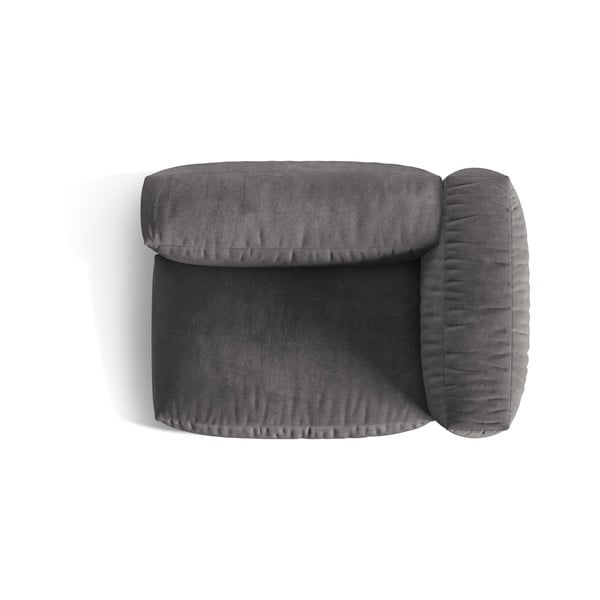 Szürke bársony kanapé modul (jobb oldali) Martina – Micadoni -image-3