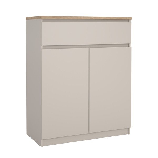 Krémszínű komód 80x100x40 cm Naia – Tvilum