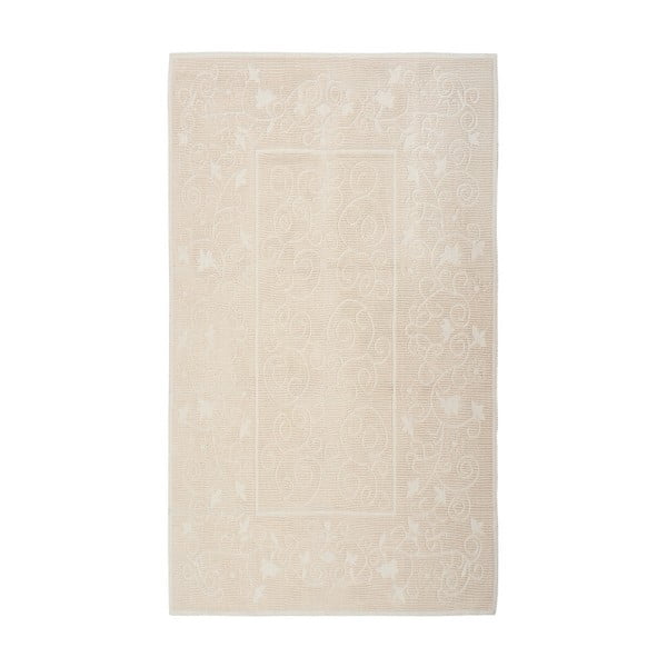 Floorist Camaria krémszínű pamutszőnyeg, 80 x 300 cm