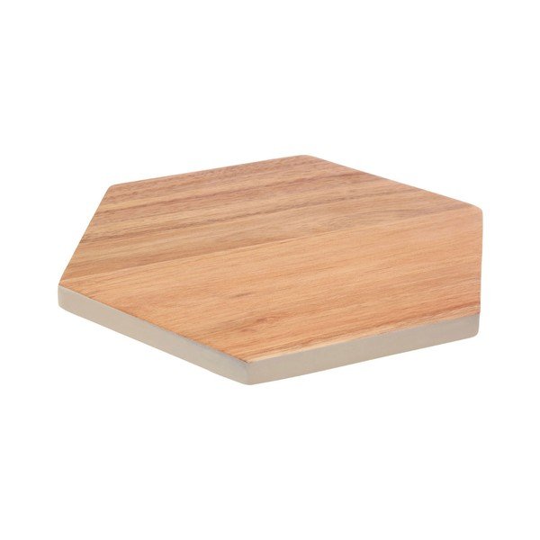 Hexagon akácfa vágódeszka, 24 x 28 cm - Premier Housewares-image-2
