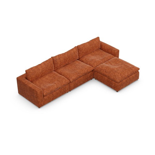 Téglavörös sarokkanapé (variálható) Moonlight – Furninova -image-3