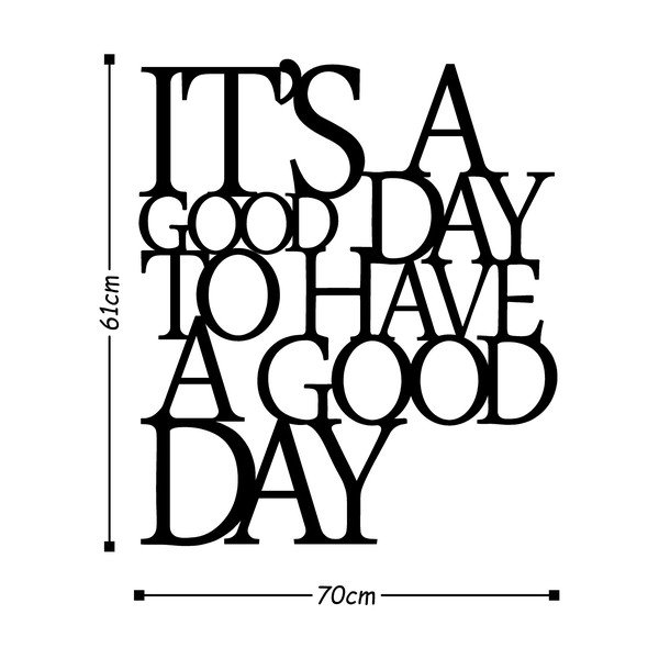 Good Day fekete fali dekoráció - Wallity-image-2