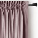 Világosbarna bársony dimout (részleges sötétítő) függöny 140x270 cm Pleat – Restilo