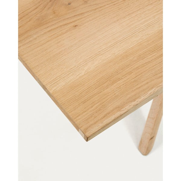 Étkezőasztal tölgyfa dekoros asztallappal 100x200 cm Armande – Kave Home-image-3