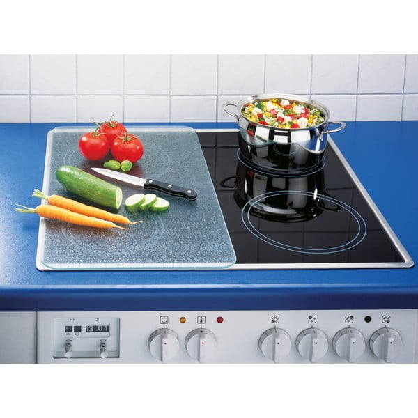 Edzett üveg tűzhely fedőlap szett 2 db-os 30x52 cm Transparent – Wenko-image-1