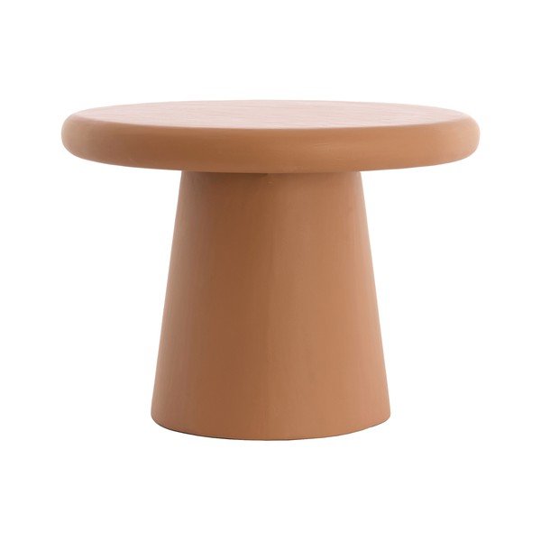 Terrakotta színű kerek dohányzóasztal ø 60 cm Kulona – Light & Living