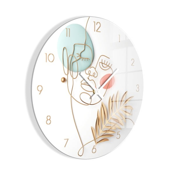 Üveg falióra ø 30 cm Feminine line - Styler-image-2