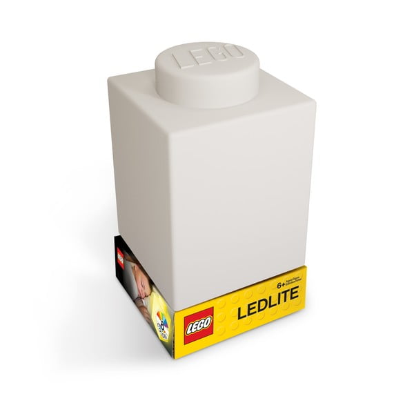 Classic Brick fehér szilikon világító éjjeli lámpa - LEGO®