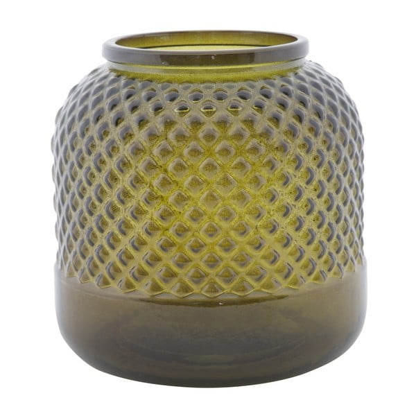 Bolt zöld váza újrahasznosított üvegből, ⌀ 19 cm - Mauro Ferretti